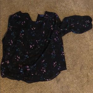 NWT apt 9 beautiful blouse size PXL navy blue